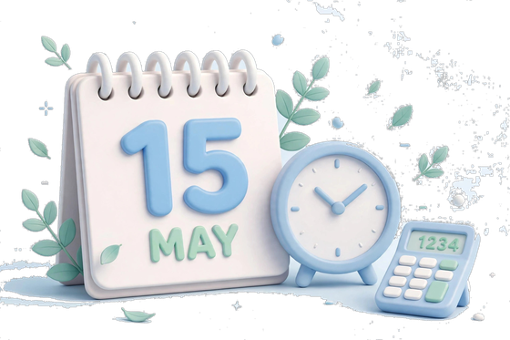 3D calendar illustration